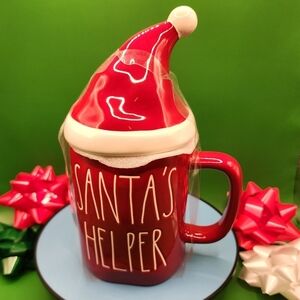 Rae Dunn Red Santa's Helper Mug